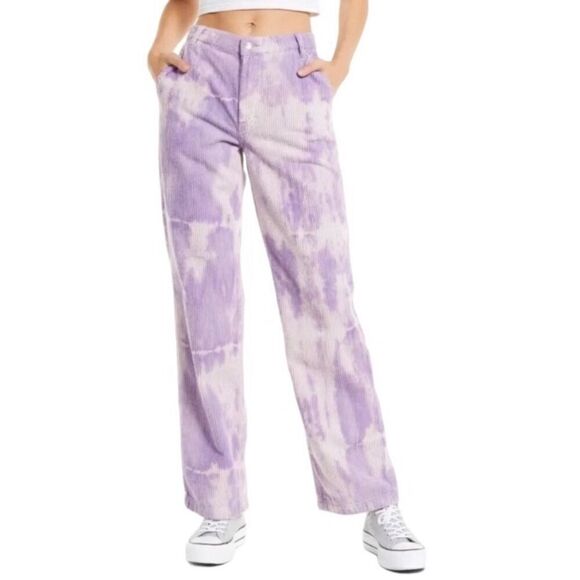 We The Free Reese Pitched Straight Leg Corduroy Pants Moonlit Orchid Size 28 - Picture 2 of 7